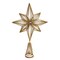 Kurt Adler 12-Inch Unlit Gold Glittered 6-Point Star Tree Topper